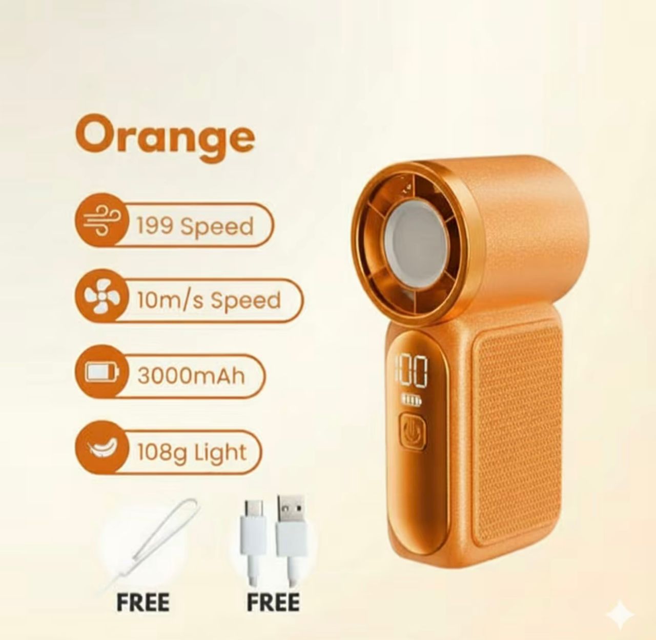 Draagbare mini handventilator oplaadbaar voor op reis_voghion.com