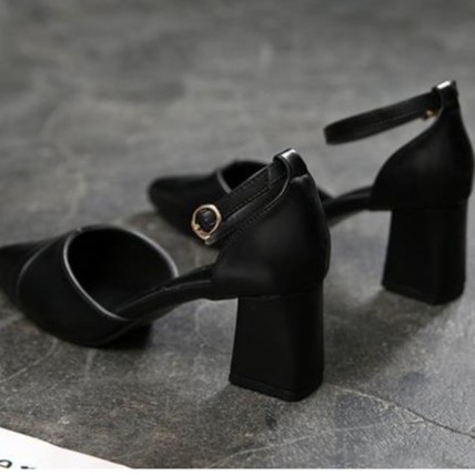 Giày Mũi Nhọn Hở Gót Cao 5cm mã LCC26