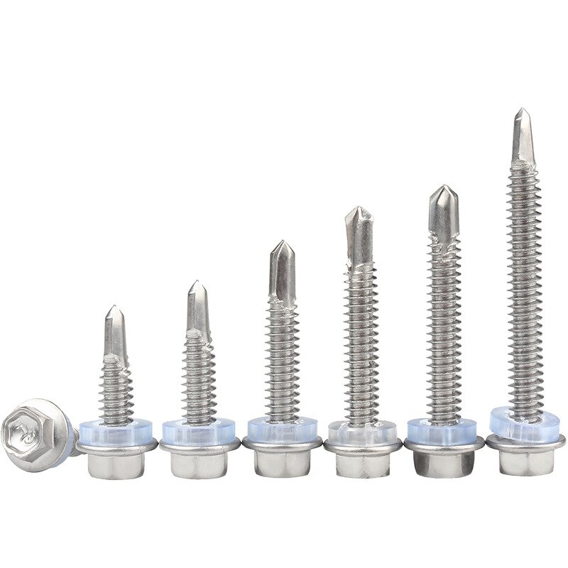 Hex Head Bolts Self Drilling Screws 4.2mm 4.8mm 5.2mm 6.3mm 410 Stainless Steel