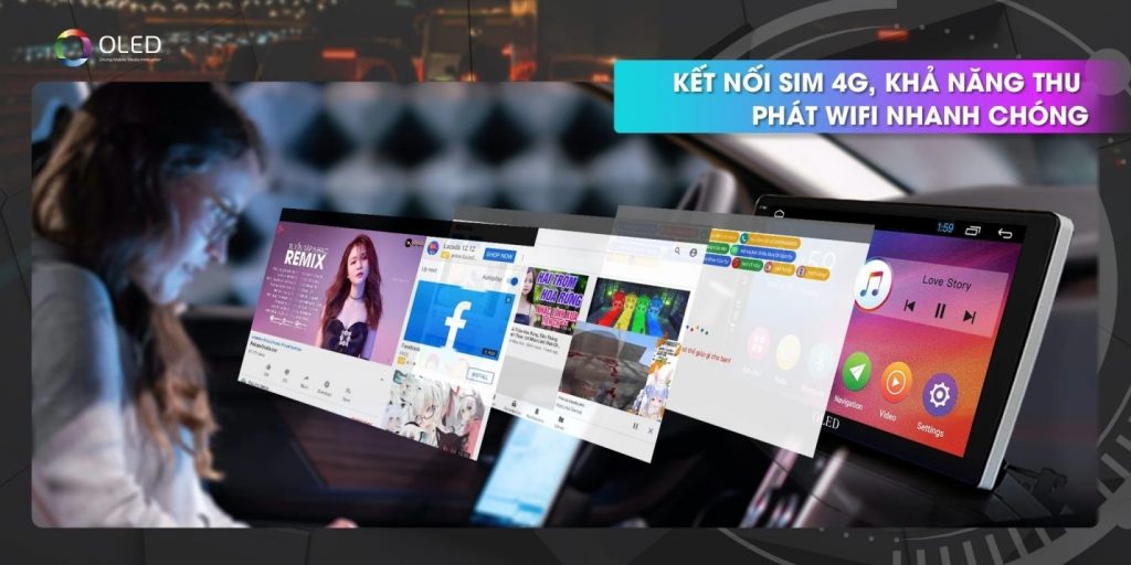 Màn Hình Android C2 theo xe Vios 2014-2018