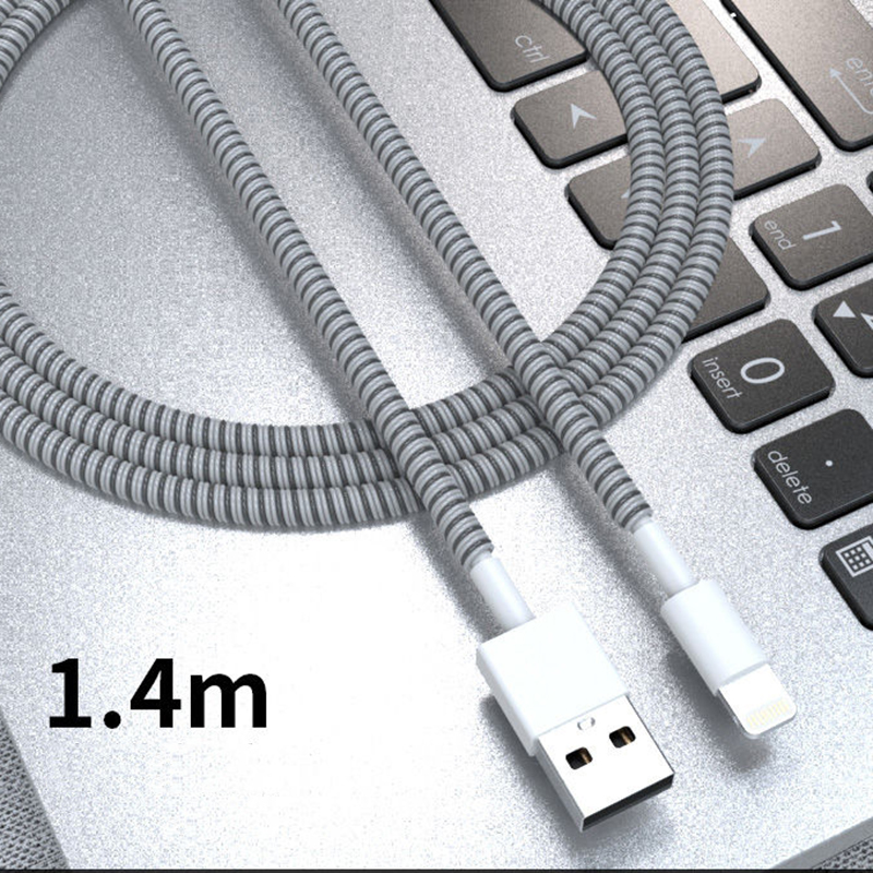 Bluewow 1.4m bảo vệ cáp Winder cho sạc USB dây Cáp truyền dữ liệu bảo vệ Bìa bảo vệ dây tổ chức
