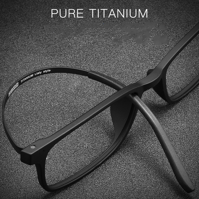 Yimaruili kính mắt titan nguyên chất siêu nhẹ thoải mái gọng kính theo toa - ảnh sản phẩm 3