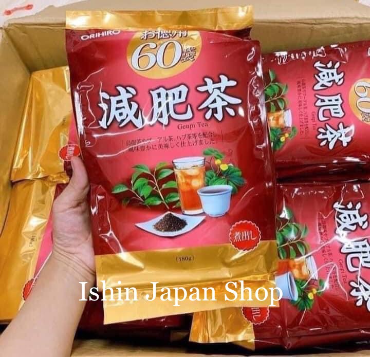 Trà Genpi Orihiro hỗ trợ giảm mỡ thừa 60 gói túi chính hãng Nhật Bản