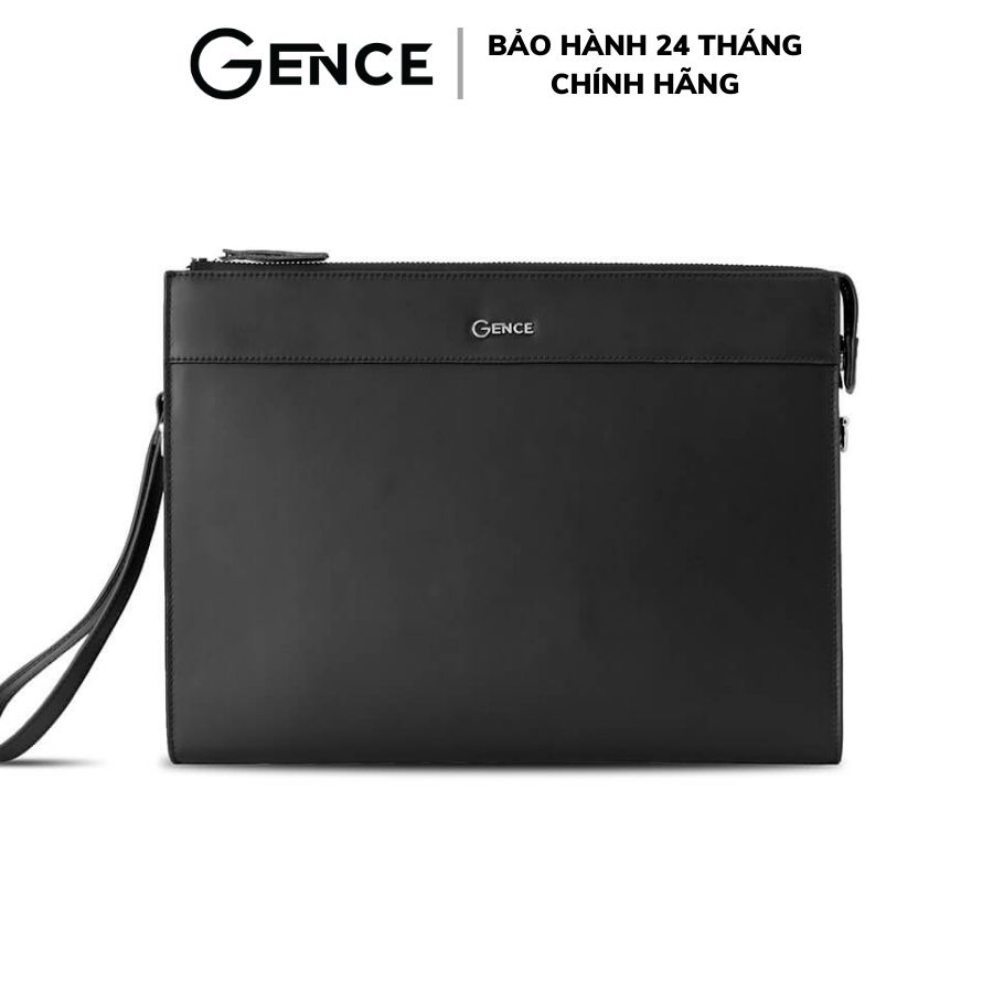 Túi cầm tay gence đựng tài liệu a4 da bò nappa cl07 | hàng chính hãng
