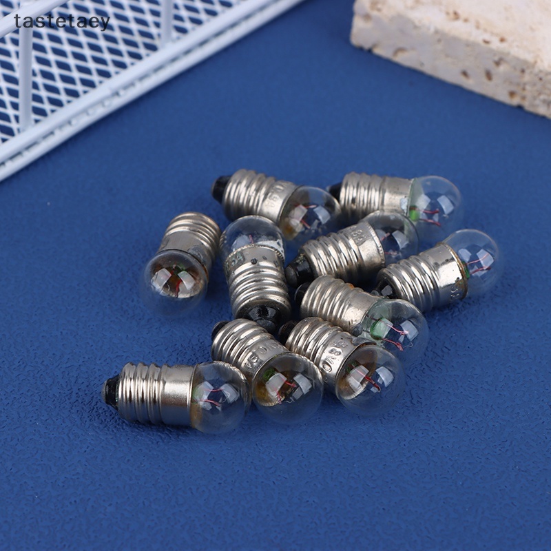 Bóng đèn sợi đốt đuôi xoáy E10 - 3.8V / 6V / 12V - Chuôi đèn E10 (2 cái)