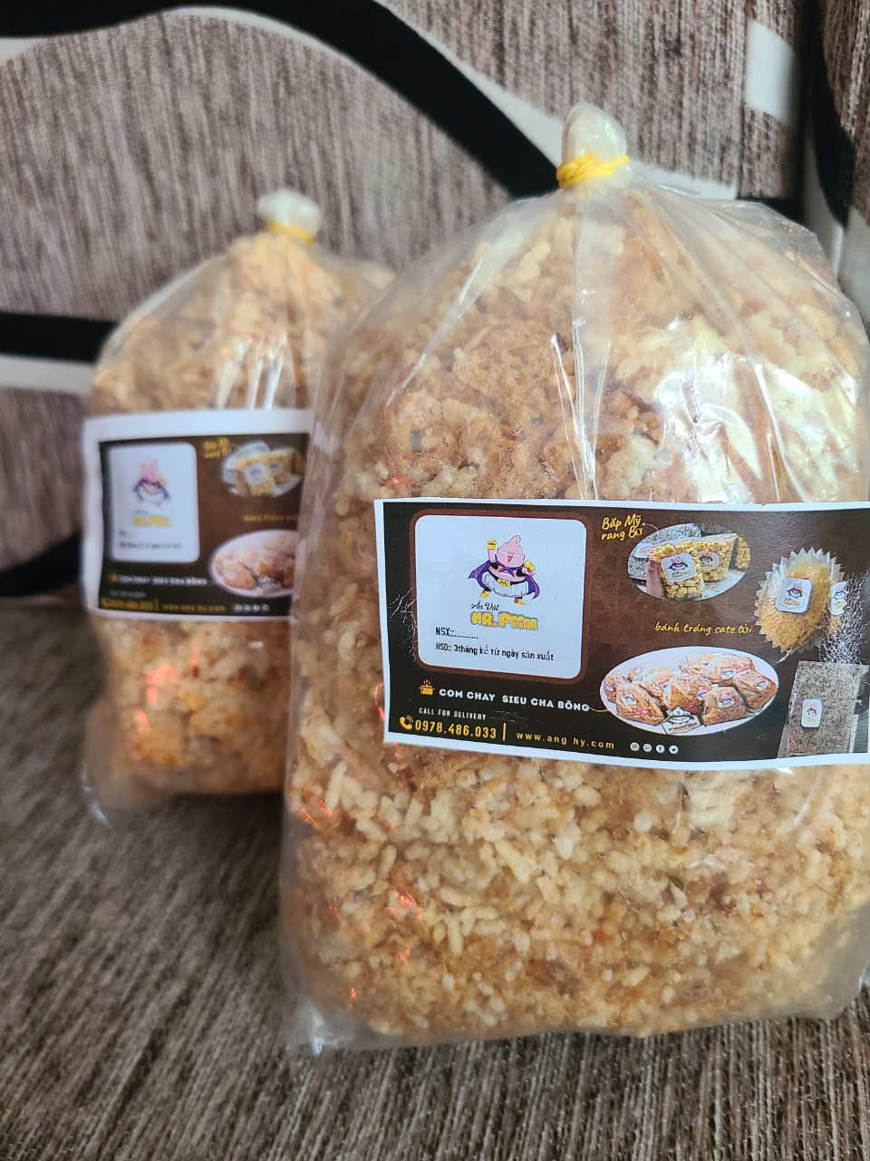 1.2kg Cơm cháy bể siêu chà bông - gói 400gam