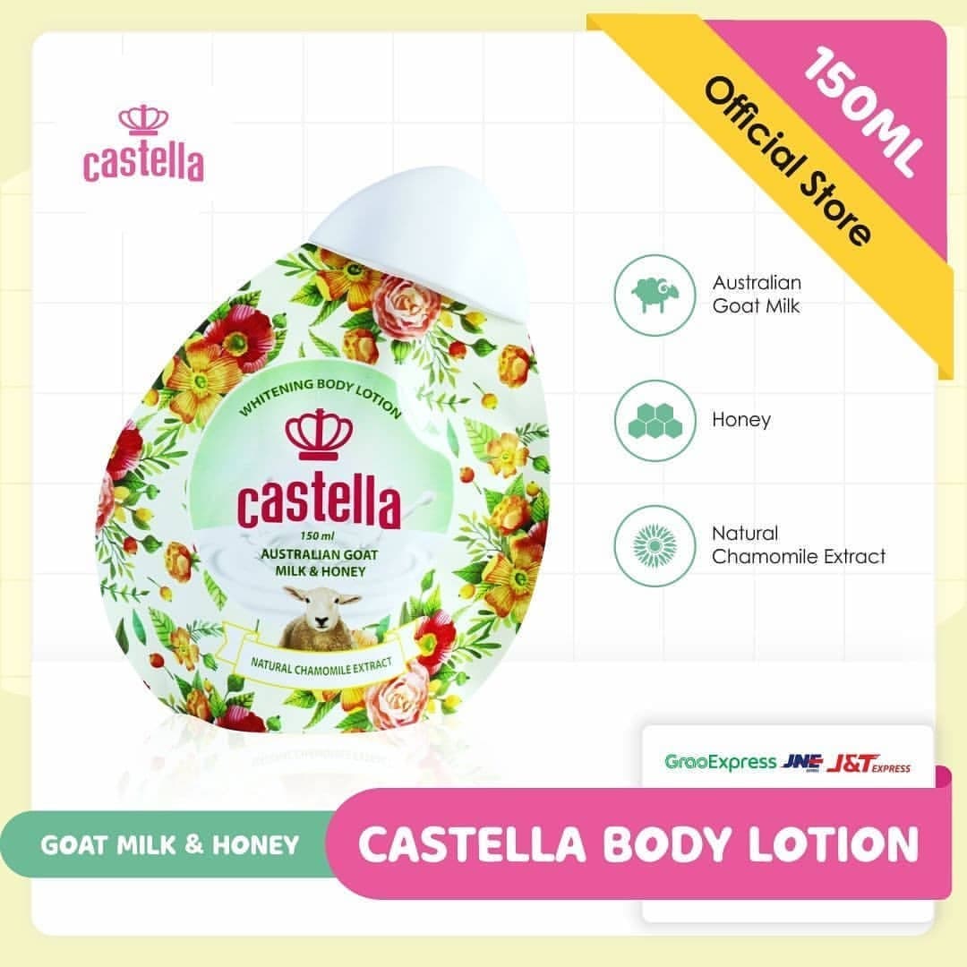 Castella Whitening Body Lotion / Rice / Almond / Australian Goat Milk