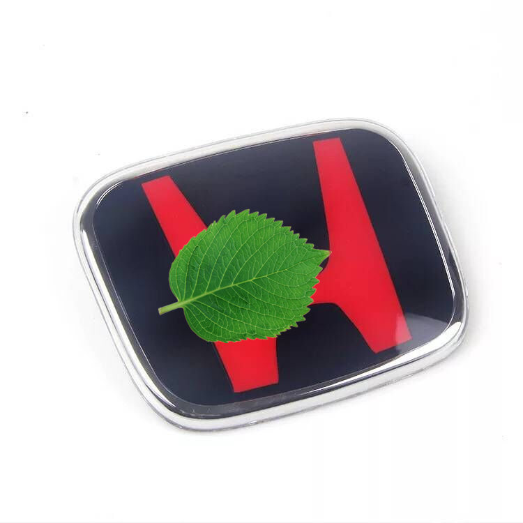 1PC 50X40cm Honda 3D Emblem Badge Steering Wheel Logo Panel Cover Trim Styling Accessories For Honda Civic Accord CRV HRV Facelift Fit Jazz City Odyssey Jade Vezel Auto Emblem Motorcycle