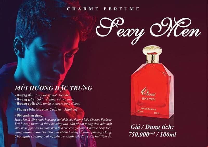 [Chính Hãng Char.me] Nước Hoa Nam SEXY MEN 100ml