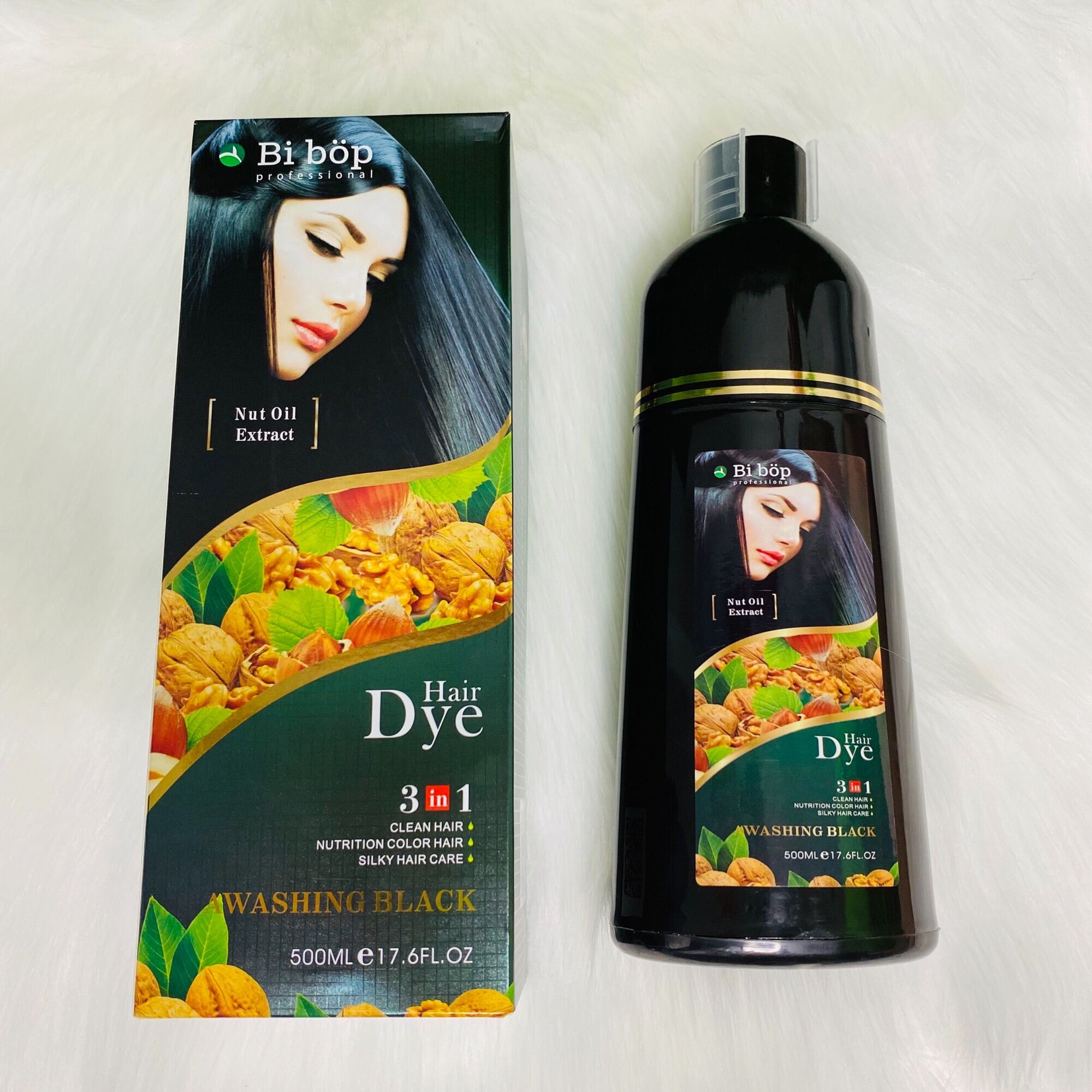 [BIBOP CHÍNH HÃNG] Dầu Gội Thảo Dược BiBop - Phủ Đen (Nâu) Tóc Tinh Chất Thảo Dược 500ml