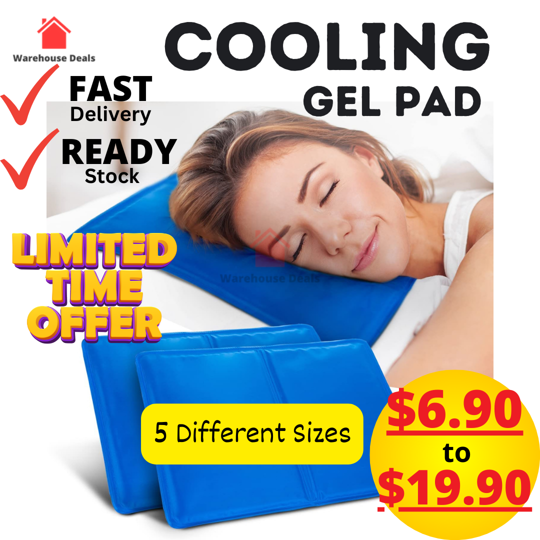 Cooling Gel Pad For Bed / Car Seat / Sofa / Laptops & More Lazada