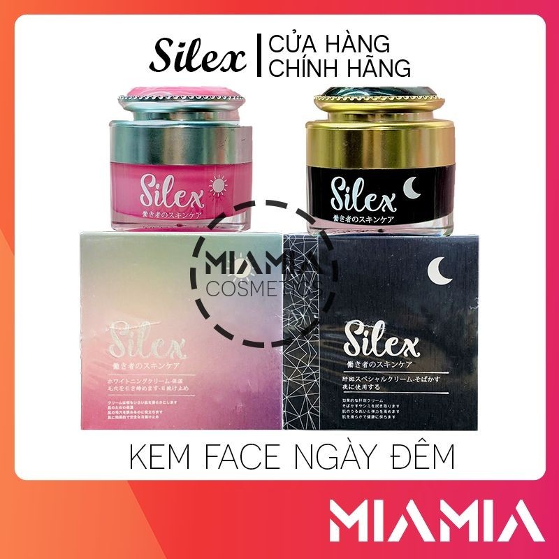 Combo Kem Face Silex Ngày Đêm Chính Hãng - Bộ Kem Dưỡng trắng da mờ thâm nám