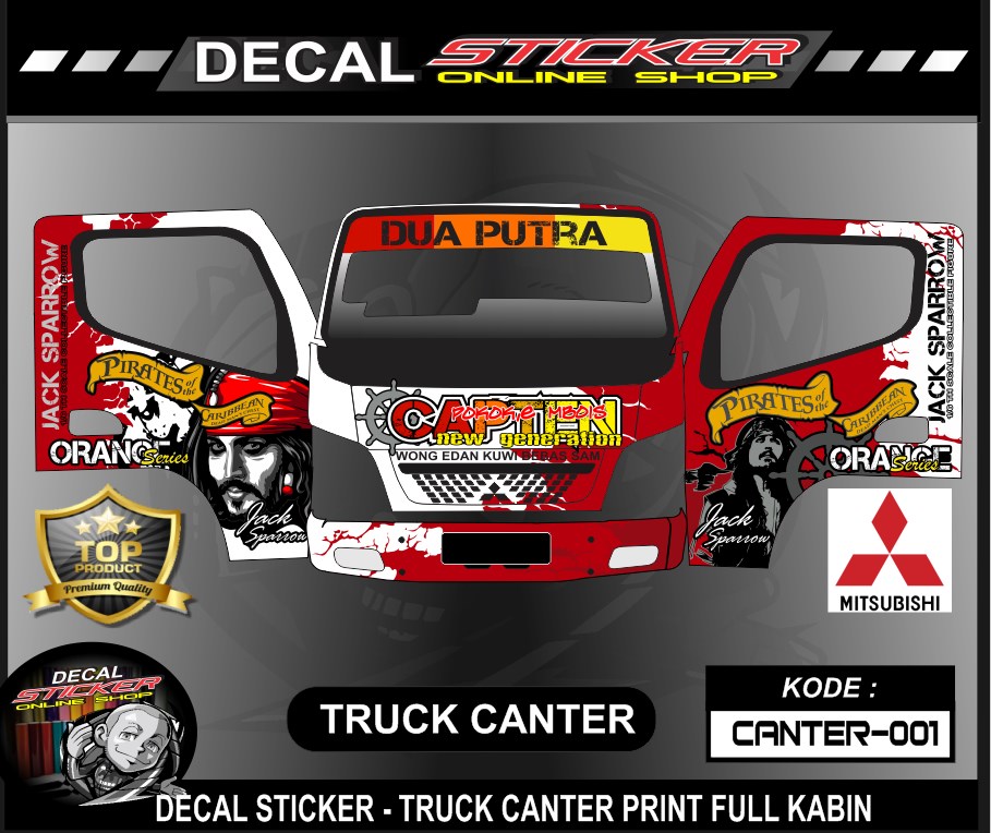 Stiker Truk Canter Full Kabin Decal Sticker Murah Lazada Indonesia