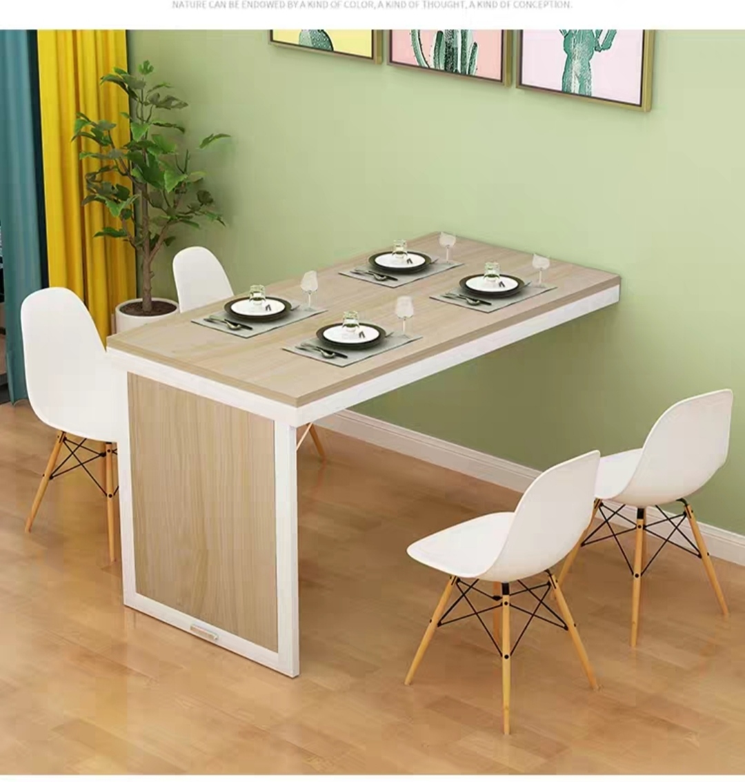 fold down dining table from wall