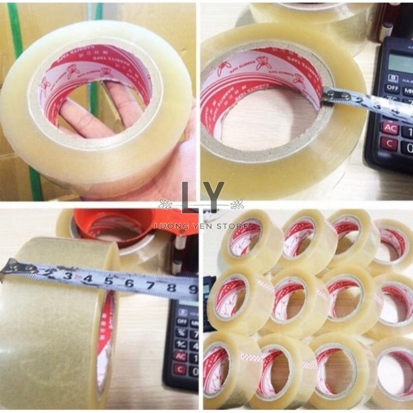 Cuộn băng keo trong 200yds rộng 4.8cm