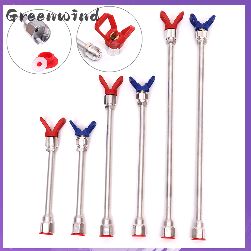 Greenwind Que phun kéo dài 50cm Đầu Súng phun sơn không khí dụng cụ cần kéo dài