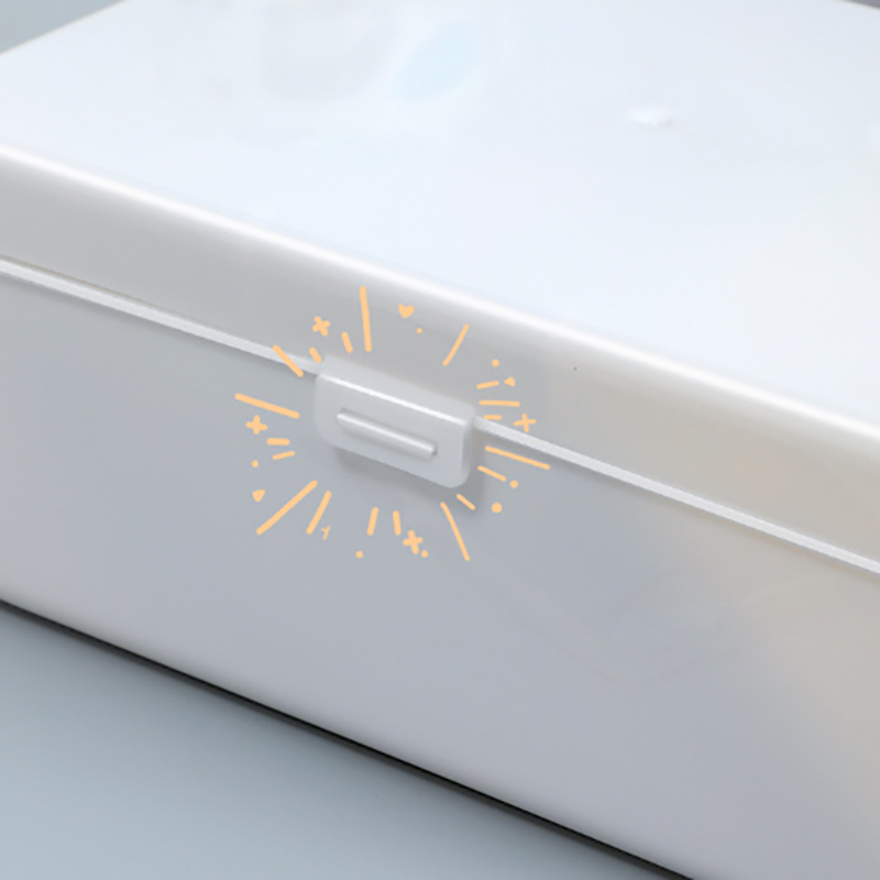 New Transparent Plastic Storage Box Photocards Small Card Storage Box Desk Organizer Box Classification Box Stationery. 