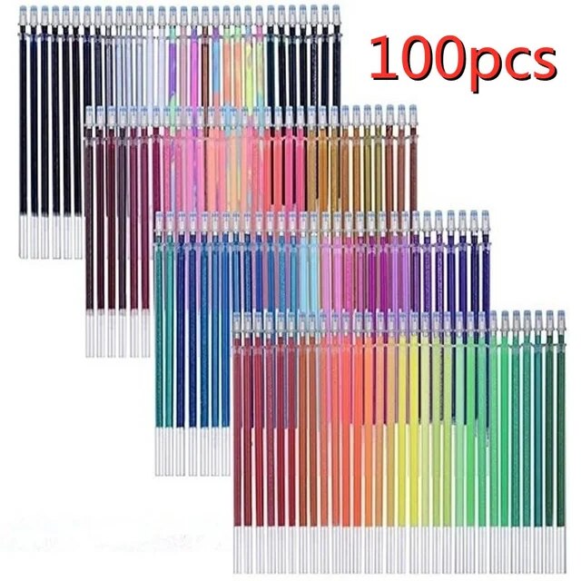 Vaola ART Glitter Gel Pens 48 Colors - Colored Pens for Adult Coloring -  Book Pe