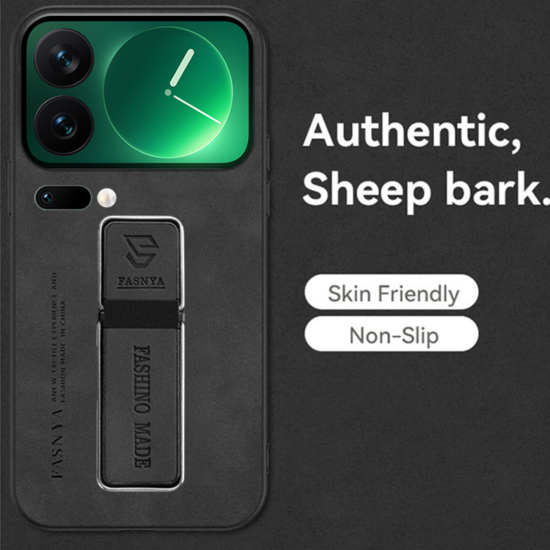 For Xiaomi 17 17 Pro Max Phone Case Fluff Luxury Sheepskin Silicone Soft TPU Anti-knock Kickstand for Xiaomi 17 Cover casing HP.