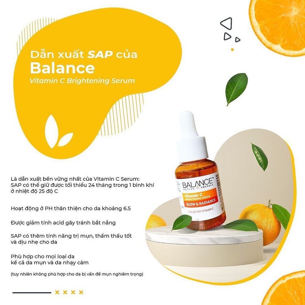 ]Serum Trắng Da Balance Active Formula Vitamin C Brightening 30ml