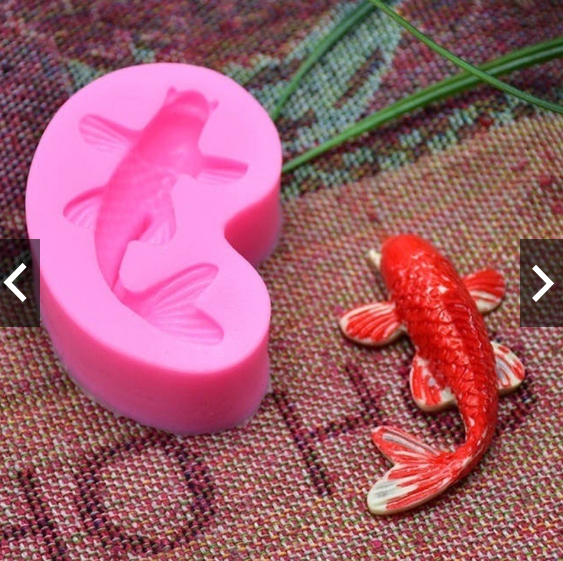 KHUÔN SILICON CON CÁ KOI 6CM