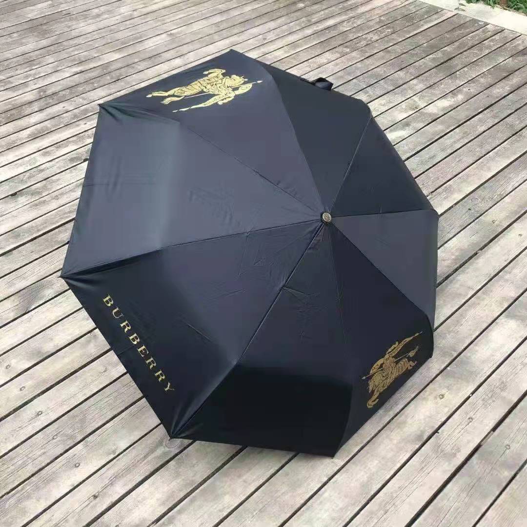 Burberry tri-gấp tự động Vinyl gấp Quà Tặng ô