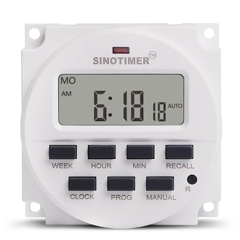 Timber Timer 【The Timber Loft】SINOTIMER AC 220V Weekly 7 Days Programmable Digital ...