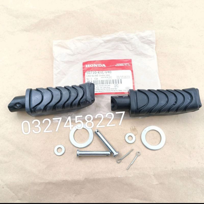 Cặp cao su gác để chân sau wave a, s110, rsx, blade, future mập....