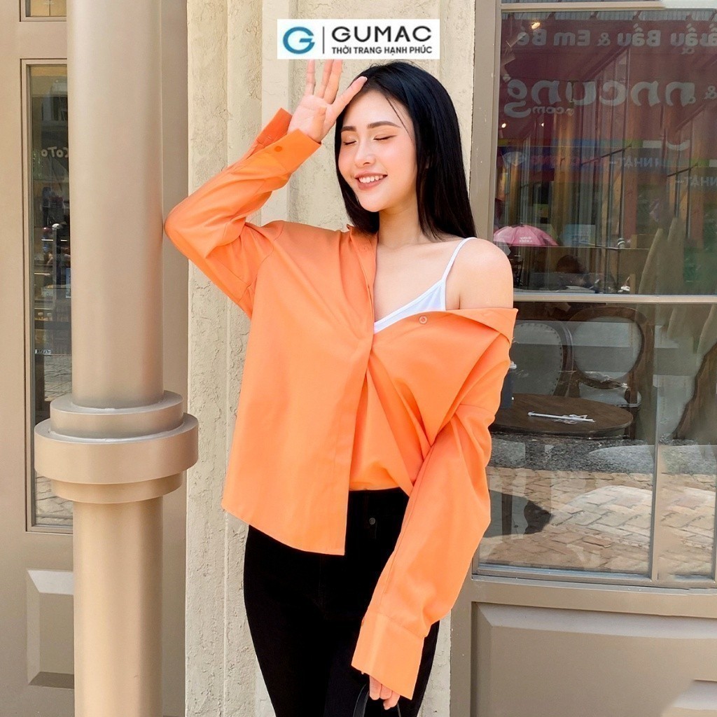 [15 - 17.6 |FREESHIP - Voucher 8-10%] Áo sơ mi relax GUMAC AD05010