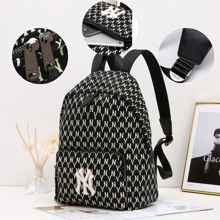 Balo MLB NY Monogram Backpack Tiếu Chuẩn Hàn Quốc BL-0010