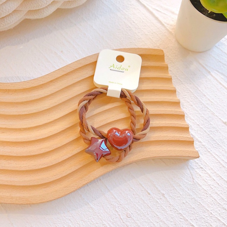 Set dây thun cột tóc siêu co giãn  phong cách đơn giản