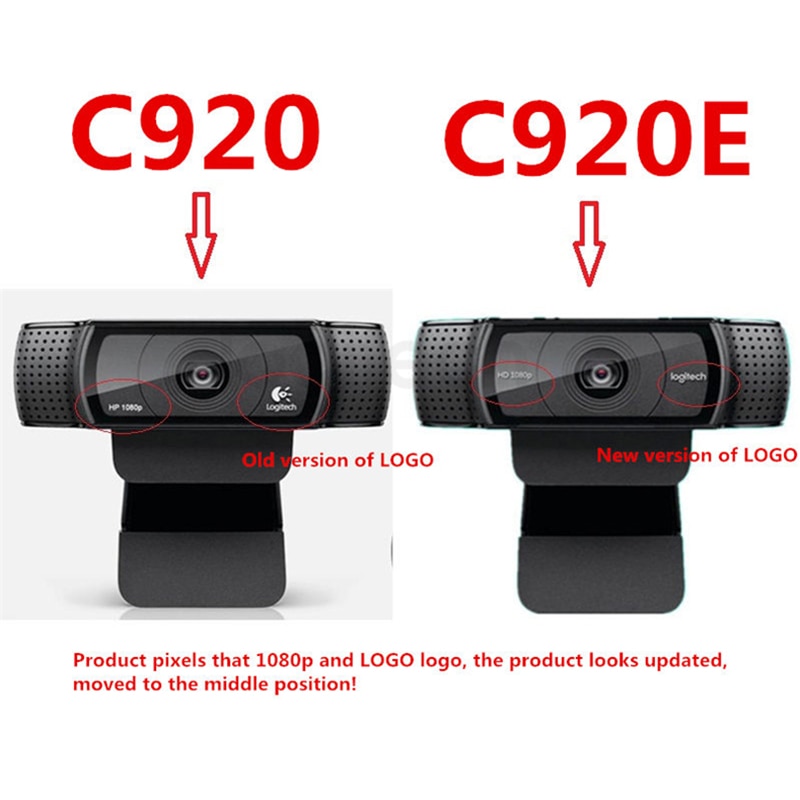 Logitech C920e HD Pro Webcam Widescreen Video Chat Recording USB Smart 1080P Web Camera For Computer C920 Upgrade Version CMOS