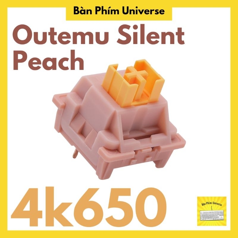 Outemu silent - switch outemu silent peach - silent switch - switch linear 3 pins cho bàn phím cơ