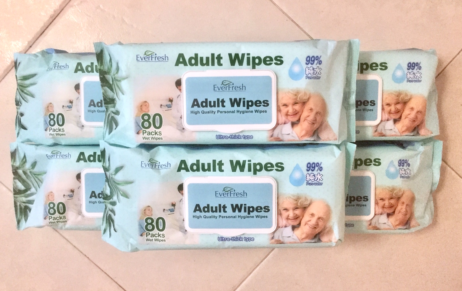 Bundle of 6 & 12 Packs Best For Adults & Babies EVERFRESH Premium Wet