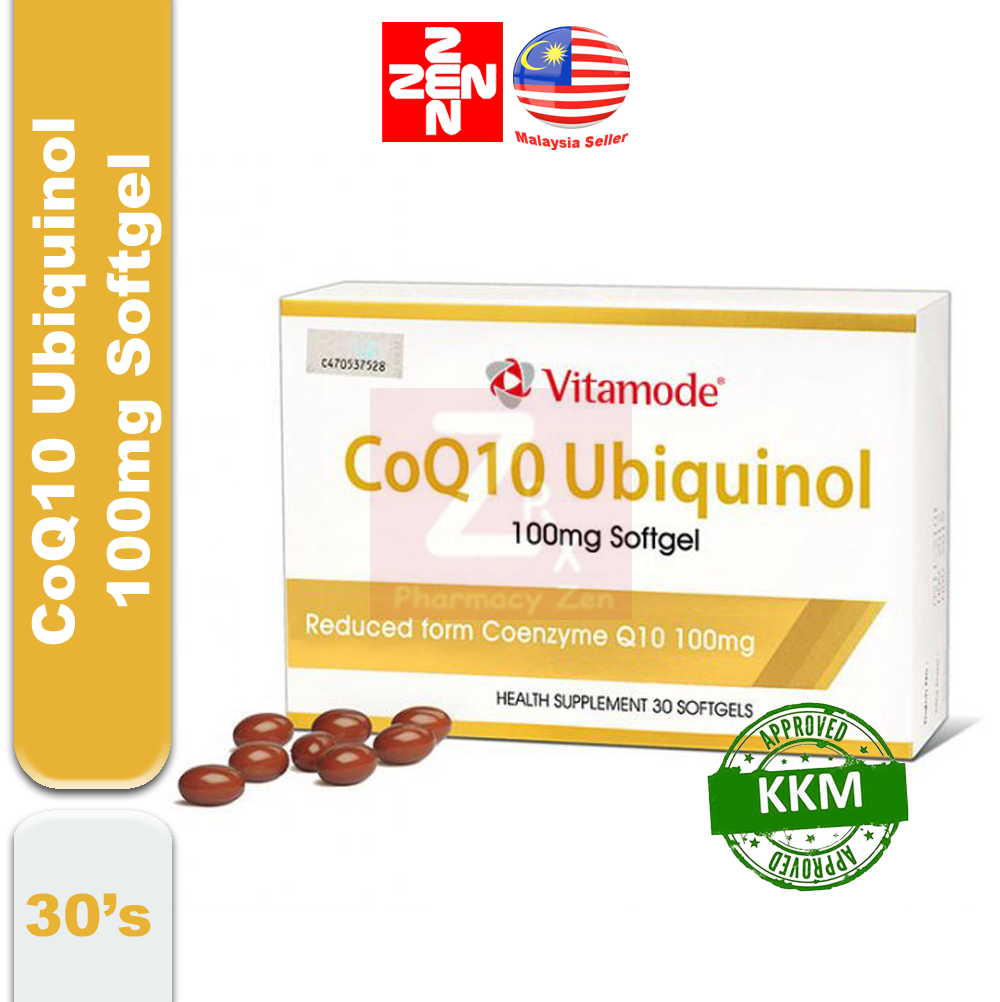 Vitamode CoQ10 Ubiquinol 100mg Softgel (30s)（Exp9/2024) Lazada