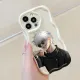 Hontinga for Samsung A06 Back Cover Anime Cartoon Phone Case Cream Texture Wavy Edge Soft Mobile Cover. 