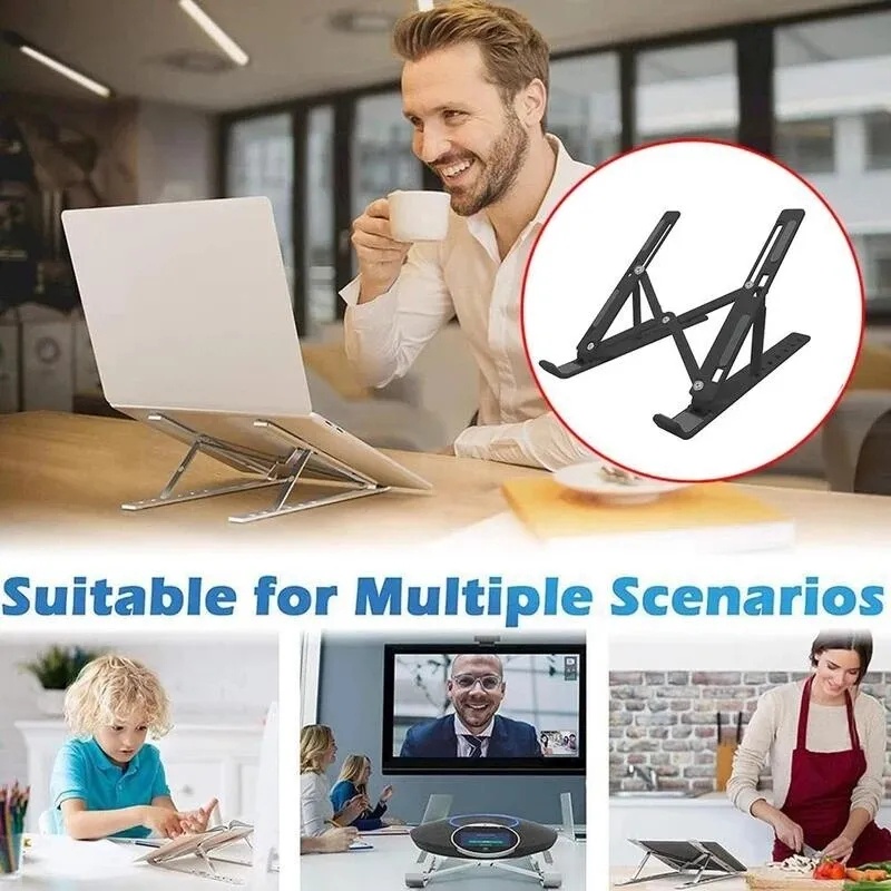 Portable Laptop Stand Adjustable Notebook Stand Adjustable Ergonomic Laptop Support Base Holder Notebook Laptop Base Computer Accessories