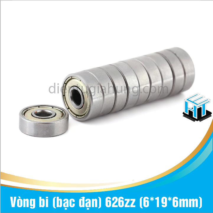 Combo 2 cái Vòng bi (bạc đạn) 626zz (6*19*6mm)(1 cặp)