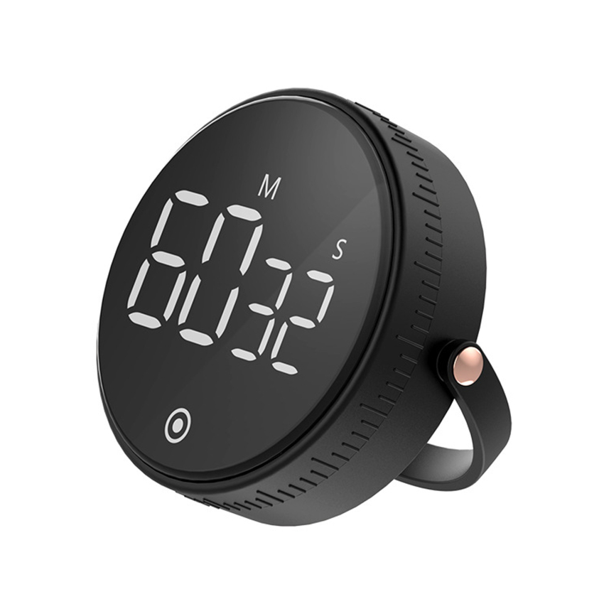Magnetic Kitchen Timer LED Digital Timer Manual Countdown Timer Alarm Clock Cooking Shower Study Fitness Stopwatch Time Master