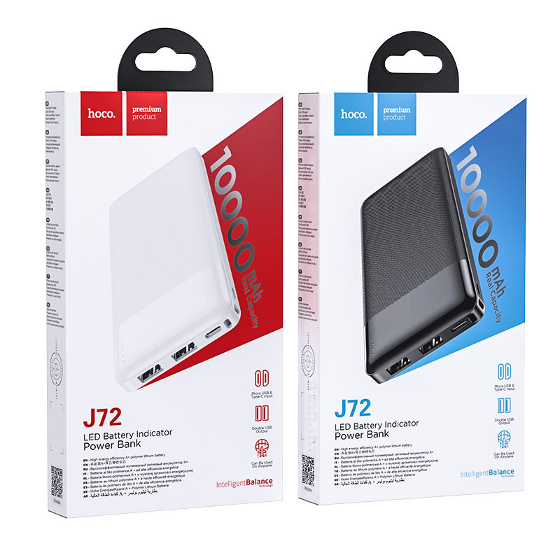 Sạc dự phòng hoco j72 10000mah - hàng mới chính hãng