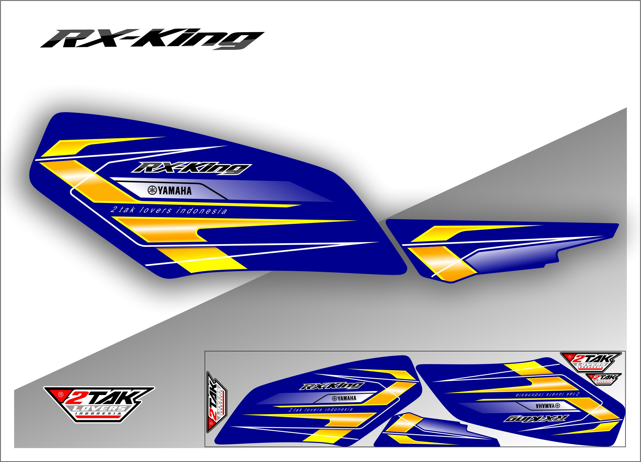 STRIPING YAMAHA RX KING VARIASI RACING SANGANT COCOK BUAT MOTOR ...