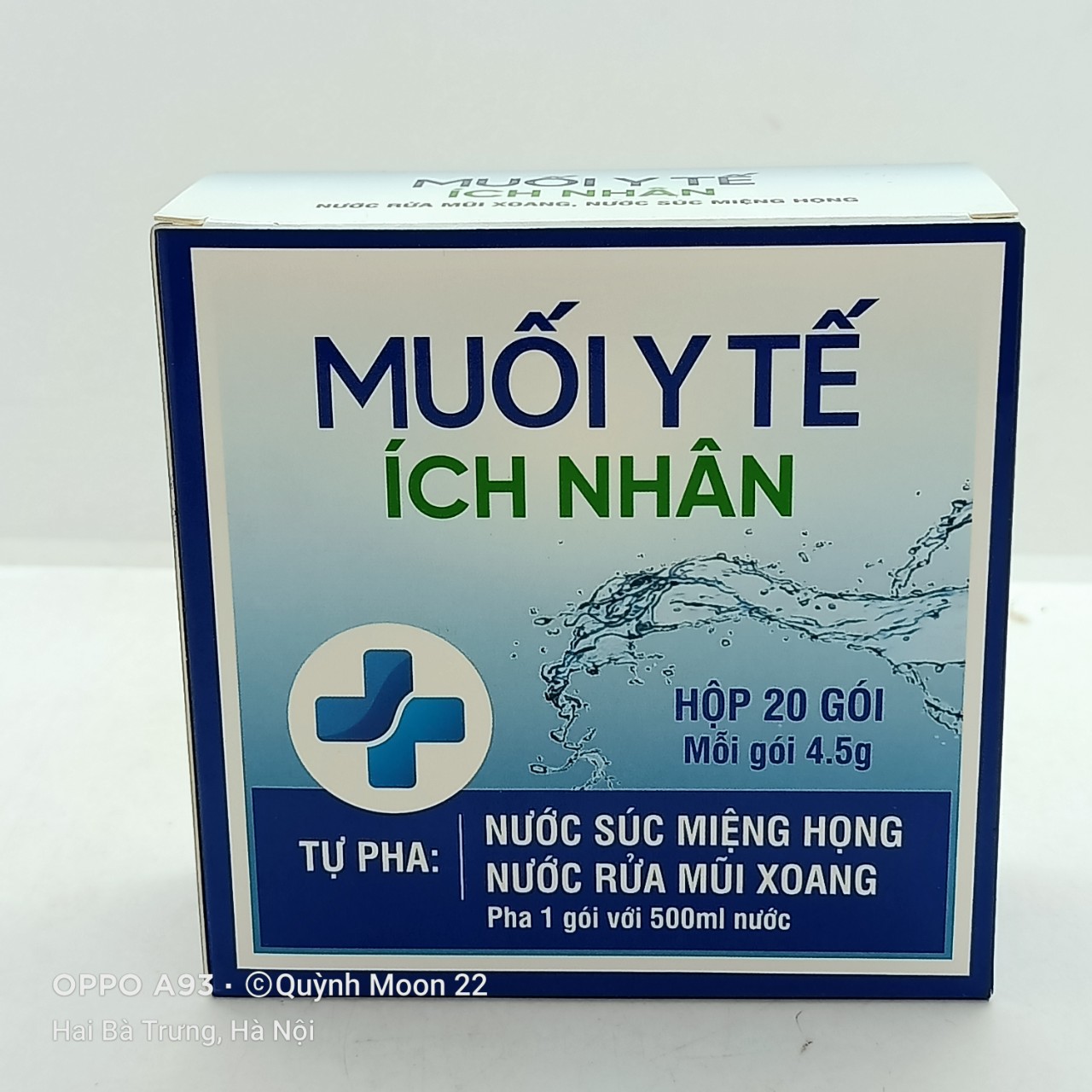 Muối y tế ích nhân hộp 20 gói