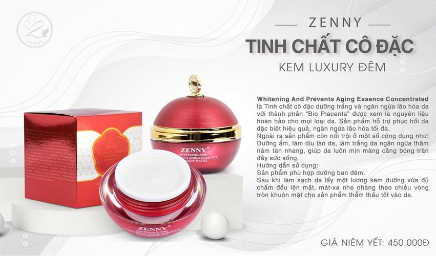 KEM FACE ZENNY LUXURY (MẪU MỚI)- KEM ĐÊM