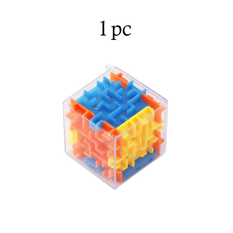 Fun 3D Maze Educational Toy Mini Magic Cube Puzzle Toys Brain Teasers Challenge Toy Kids Early Educational Games Relieve Stress