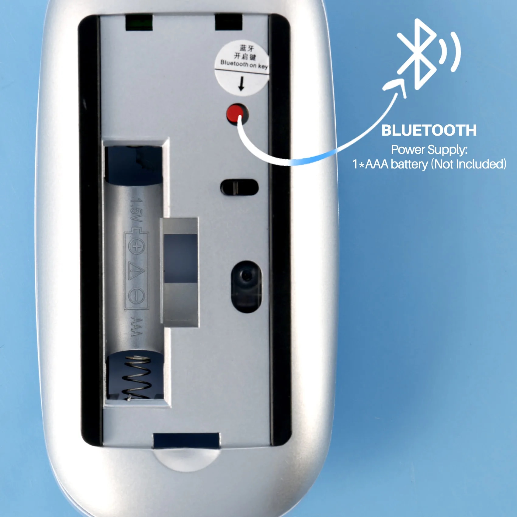 Bluetooth Wireless Magic Mouse Silent Rechargeable Computer Mouse Slim Ergonomic PC Mice For Macbook nksh-076