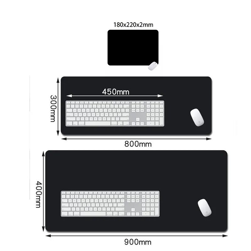 1 Large Black And White Gaming Mouse Pad Gamer Big Mouse Mat Computer Gaming Locking Edge Mousepad 90X40cm Keyboard Desk Mice Pad