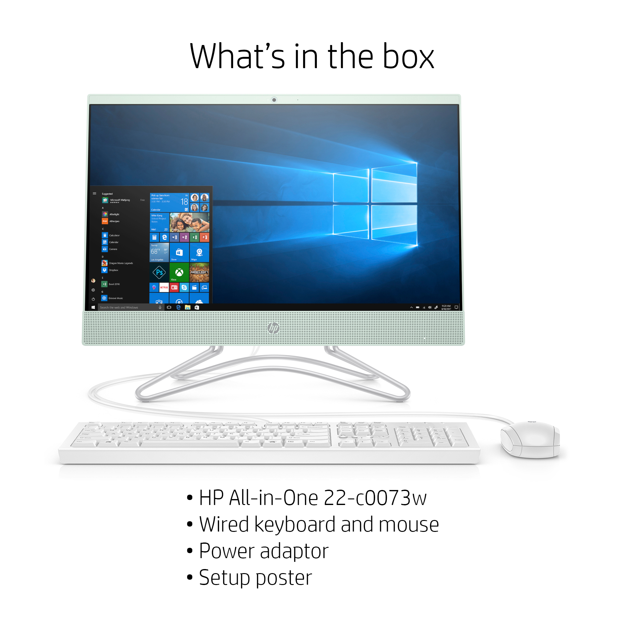 New Model With Inbuilt Webcam Hp School Connect Hp 22 C0063w Aio 21 5 Fullhd Display Celeron G4900t 2 9ghz 8gb Ram 500gb 480gb Ssd Win 10 Home White In Hp Original Box Display Set Clearance