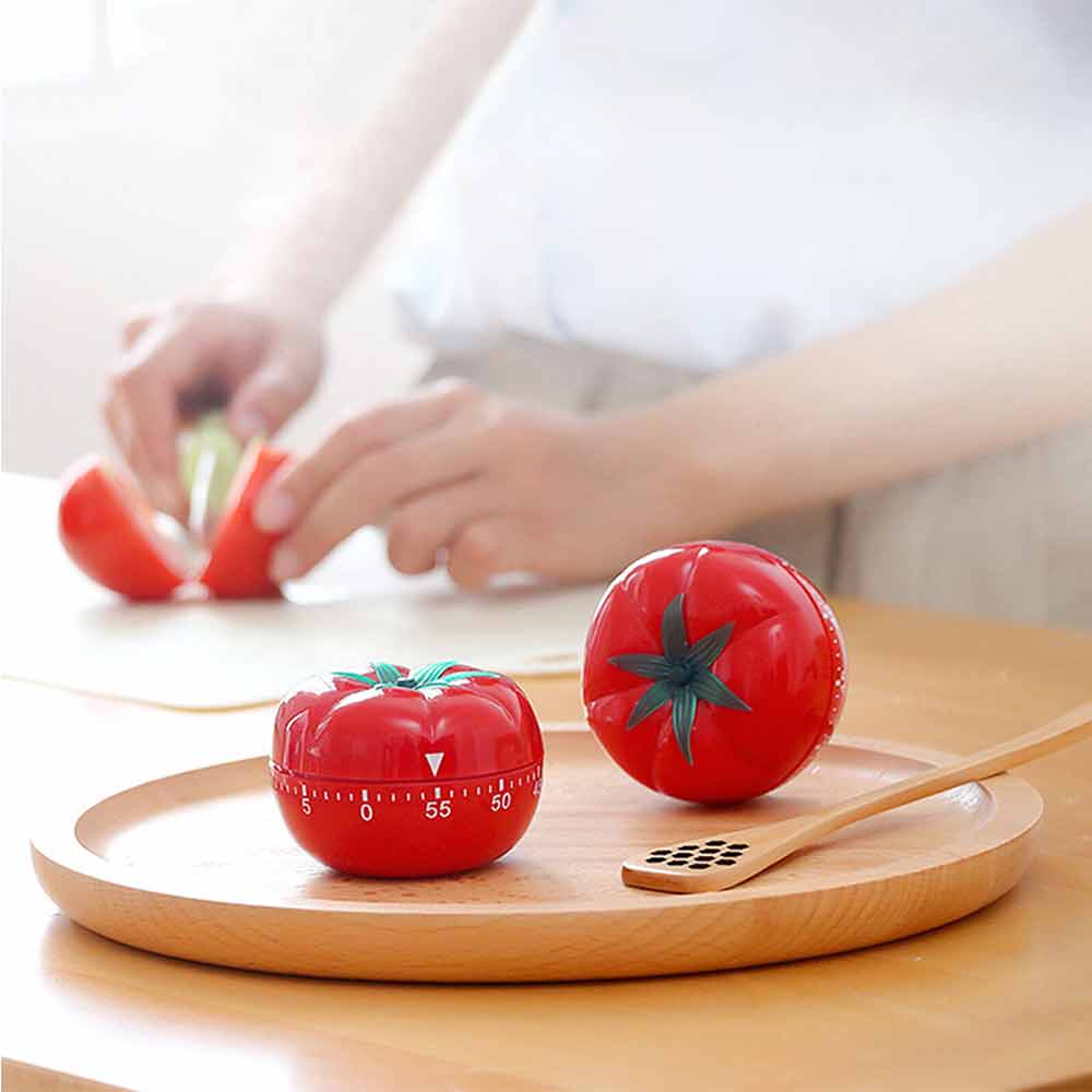 Kitchen Tomato Countdown Timer Baking Time Reminder Mechanical Clock Alarm Tools Tomato