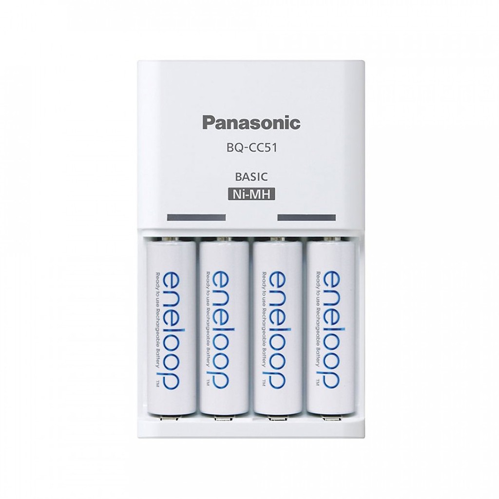 COMBO 4 PIN ENELOOP AA VÀ SẠC PANASONIC BQ-CC51