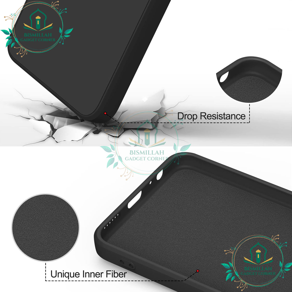 Premium Liquid Silicone Phone case for Xiaomi Redmi Note 13 4G Liquid Silicon Mobile Back Case Soft Silicone Phone Cover.